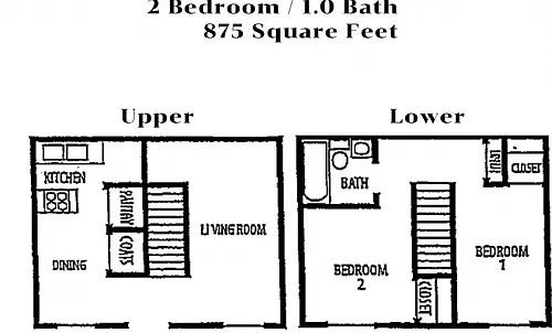 Floor plan Two Bedroom