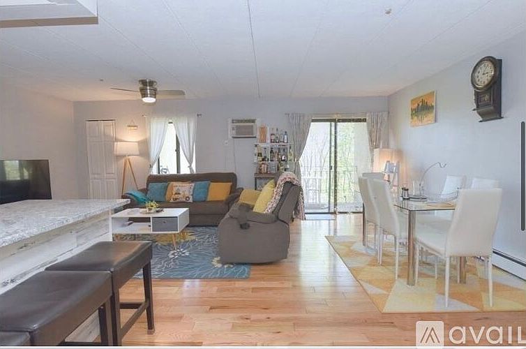 Top floor corner unit with hardwood floors throughout with private balcony.
