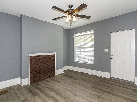 Front Room with decorative fireplace