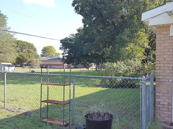 Back yard. Mature pecan trees
