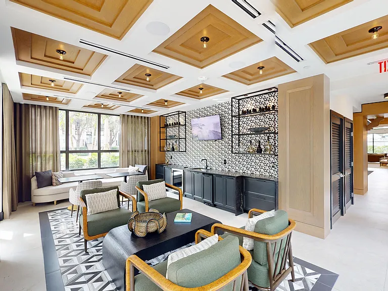 Resident Lounge with refrigerator and ice maker