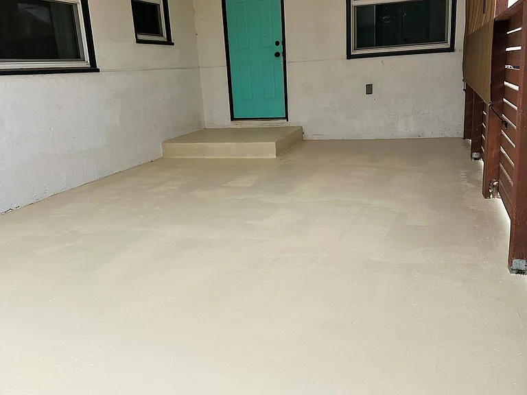 new paint porch on backyard which you can BBQ under roof