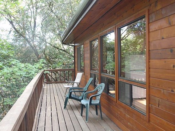 Wrap around deck with lots of windows