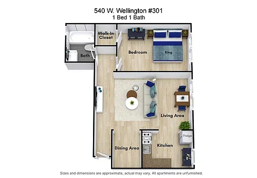 Floor plan 1 Bed