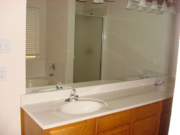 upgraded full marble shower in Master Bath with Tile