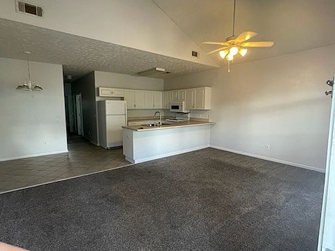 Photo from front door- living room, kitchen and dinning