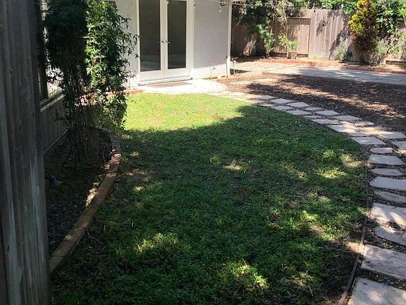 Yard at entrance gate