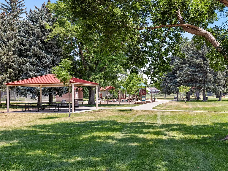 Alongside the playground, enjoy shaded green space and covered picnic areas.