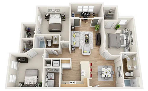 Floor plan Eden Roc