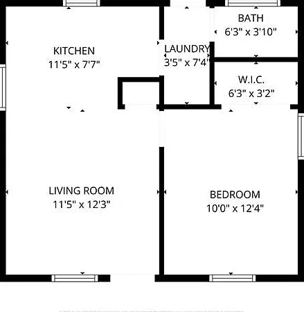 1 bed, 1.0 bath, 493 sqft, $1,100 — Photo 2