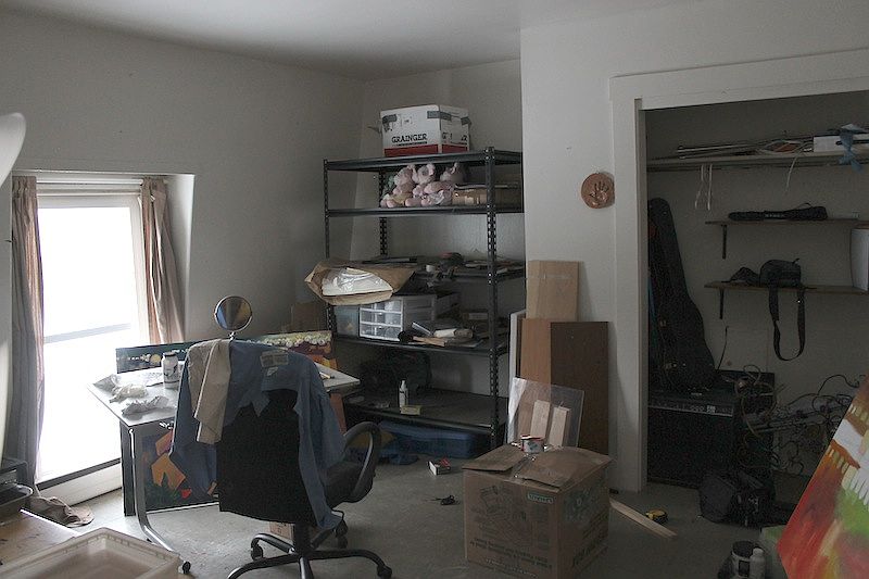 First Bedroom (we used it as an art studio)