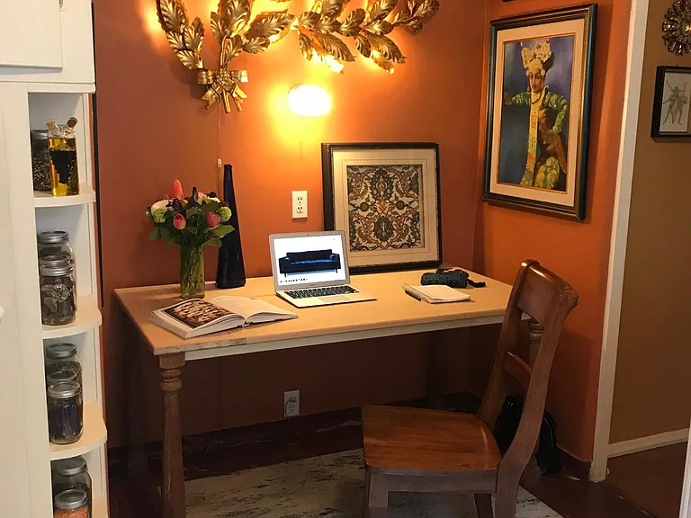 Eat-in kitchen can also be used as an office