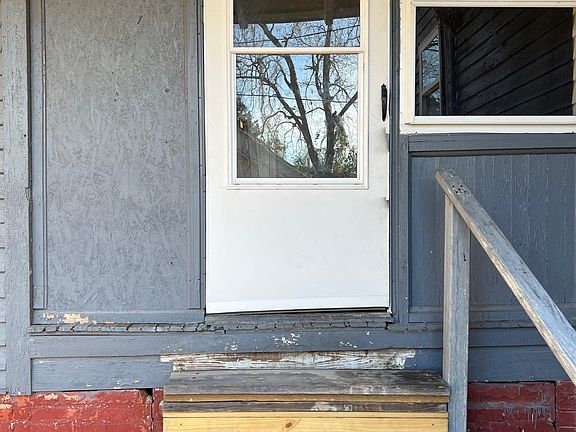 Rear Entrance, shared back porch