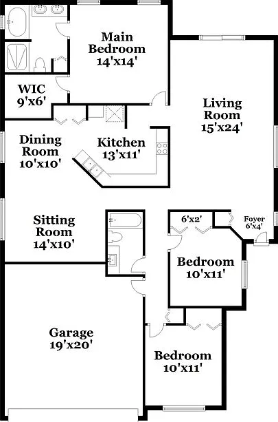 3 bed, 2.0 bath, 1740 sqft, $2,525 — Photo 2