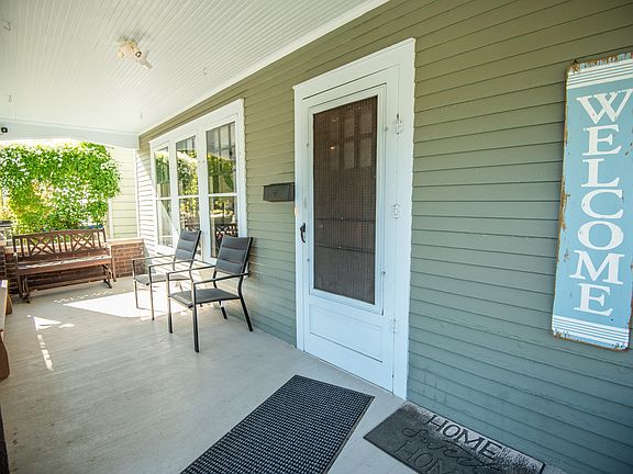 Entrance to lower unit at the front of the house