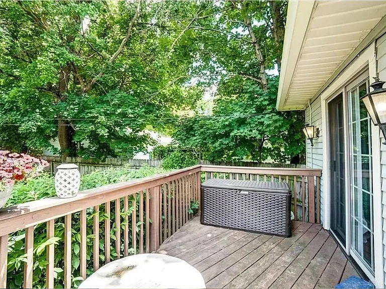 East end of the deck.