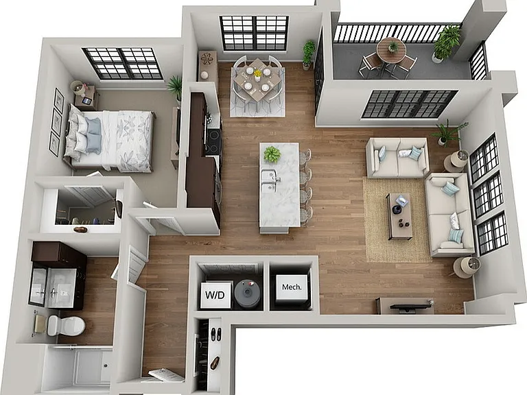 Floor Plan 1B | Arrabelle Apartments | Apartments in Cedarburg, WI Floor Plan 1B | Arrabelle Apartments | Apartments in Cedarburg, WI
