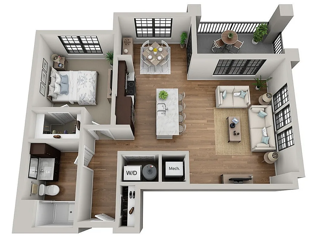 Floor plan 1B