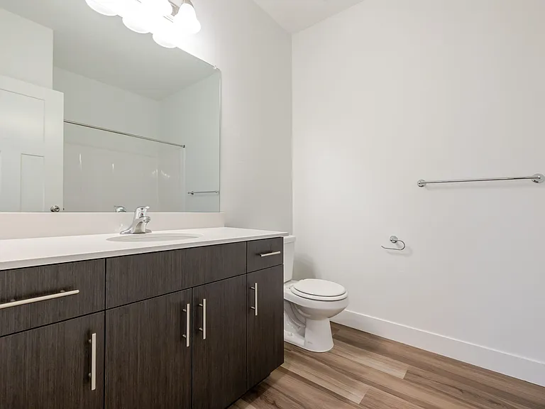 Hall full bathroom
