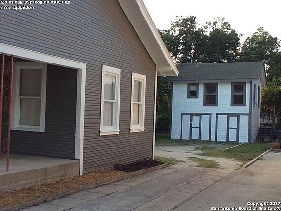 Garage apartment shown here at back of property