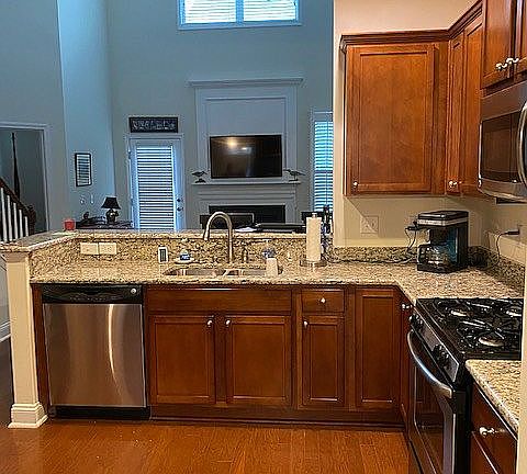 Kitchen Opens to living room