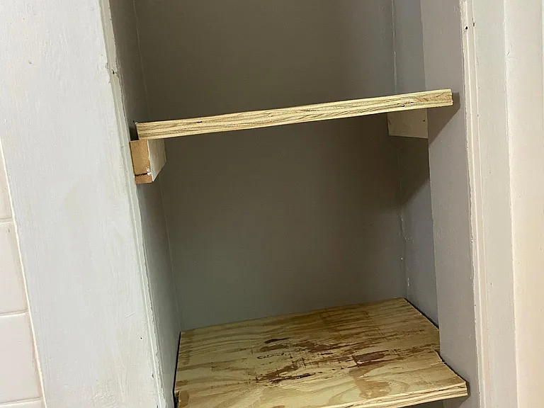 Closet in bathroom