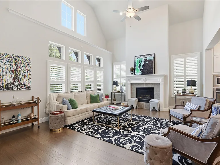 Stunning High-Ceiling with Abundant Natural Light, opens effortlessly to adjacent living areas, offering a perfect footprint for everyday living or entertaining