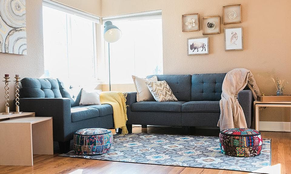 Living room, lots of light!