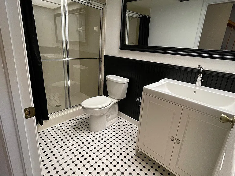 First floor bathroom for bedroom / theater / office with ensuite bathroom