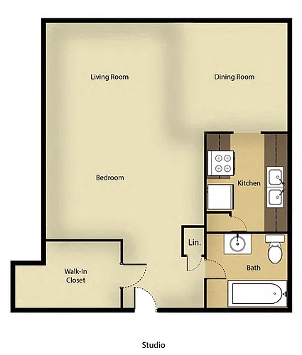 Floor plan Studio