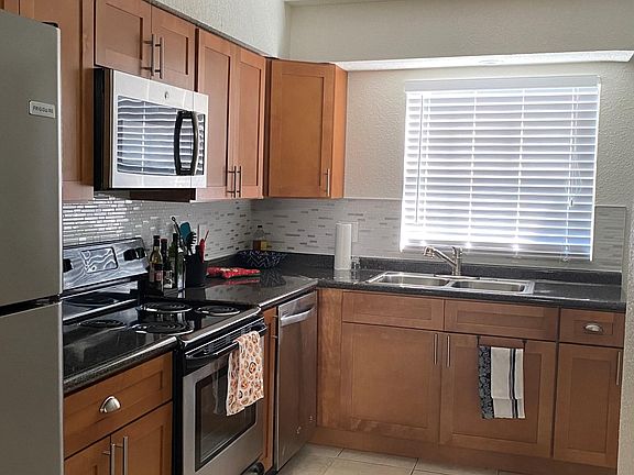 Walking into the kitchen from the dinning room