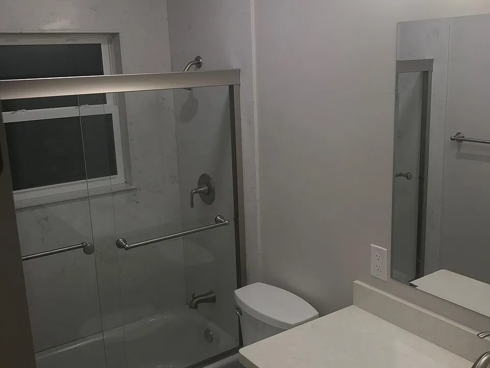 Apt 1 Brand new bath with Stone surround