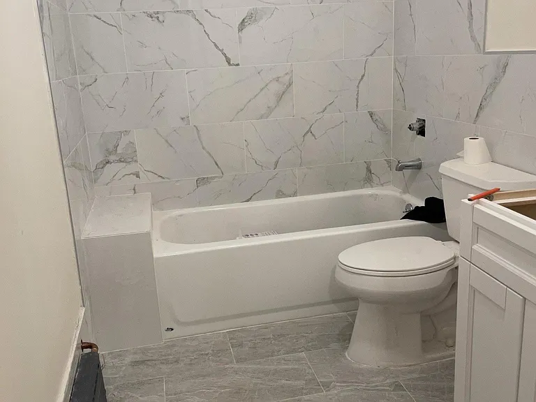 Bathroom remodel in progress