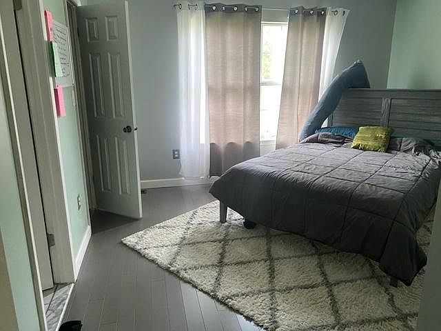 master bedroom with private bath & walk in closet. bed not included in rent 1100/month.