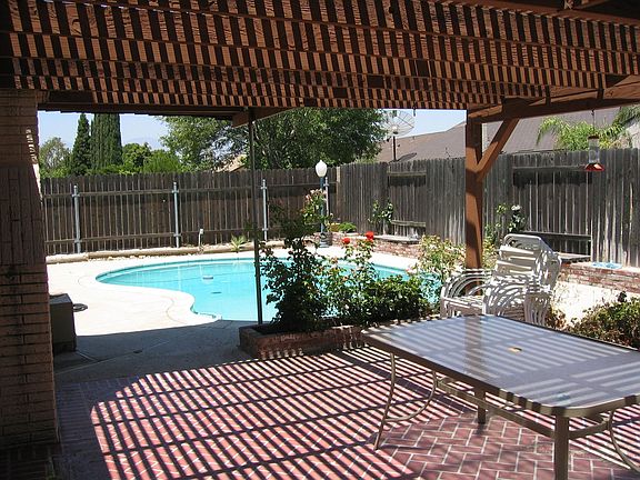 Wrap-around Patio Cover W/Sparkling Pool