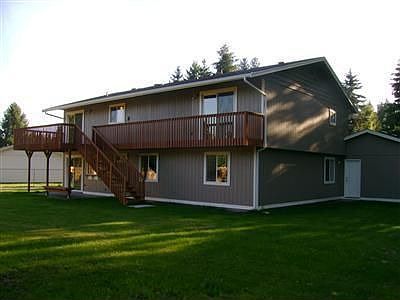 Back of house and deck.