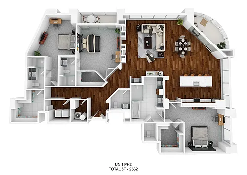 Floor plan The Harper Penthouse