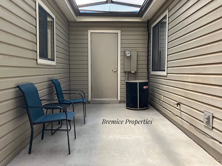 Private Patio and Laundry Room Door