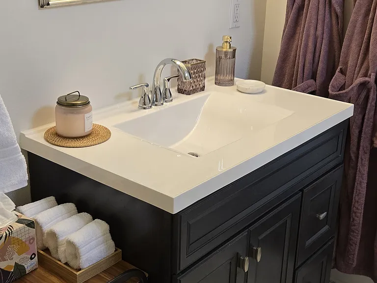 Well stocked bathroom