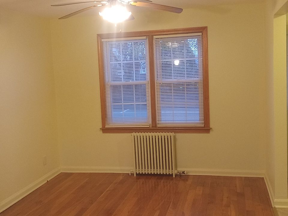 Dining Room with ceiling fan.