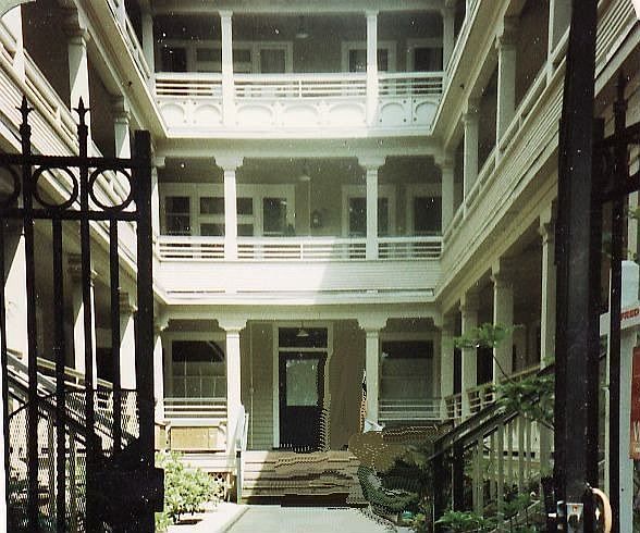 pretty entry courtyard