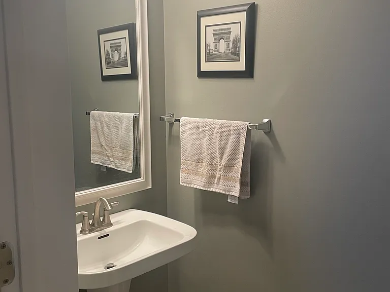 Half bath. Toilet not pictured
