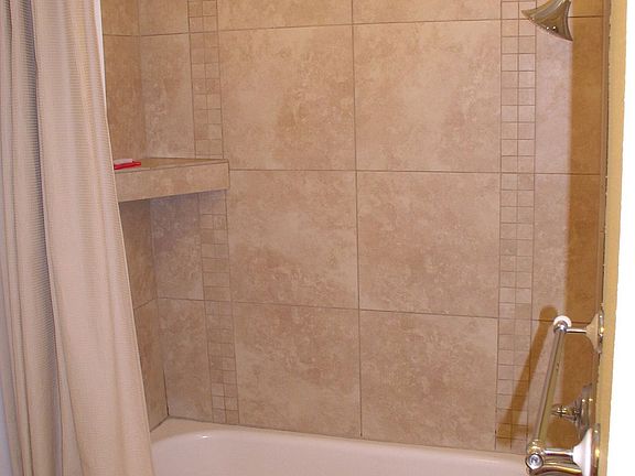 tiled bath