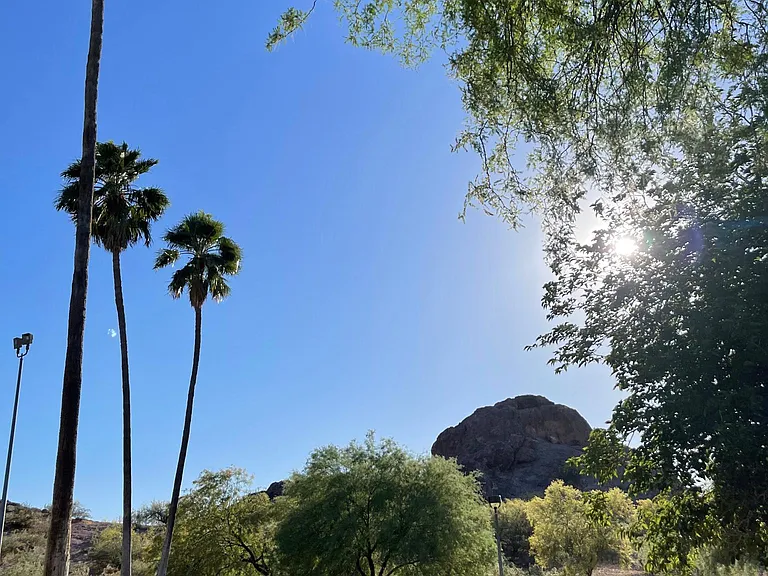 Papago Park directly across the street