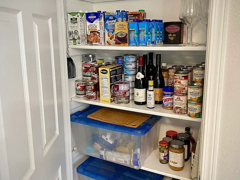 Great storage in large pantry