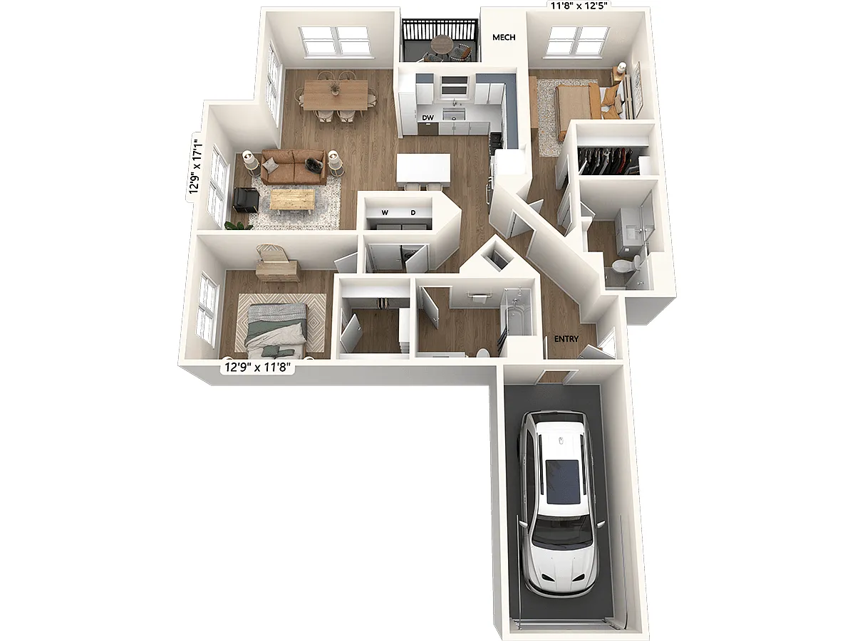 Floor plan B2-Direct Garage-1293-Scheme I
