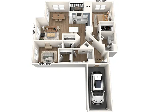 Floor plan B2-Direct Garage-1293-Scheme I