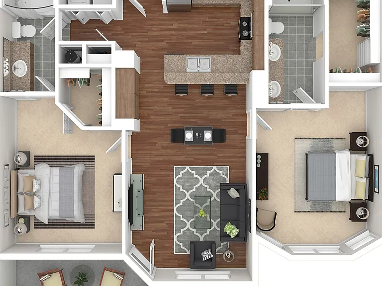 B3 3D Floor Plan B3 3D Floor Plan