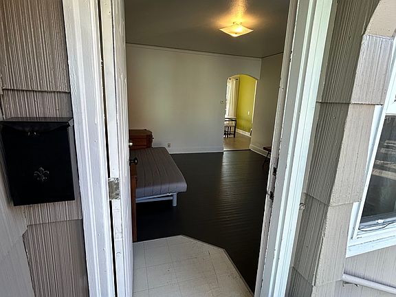 Front door and mailbox