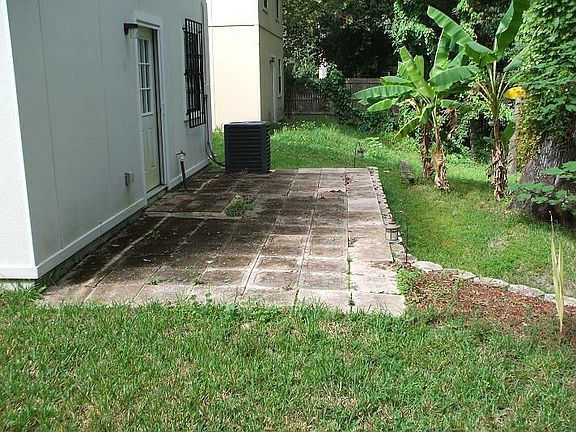 Back yard with terrace